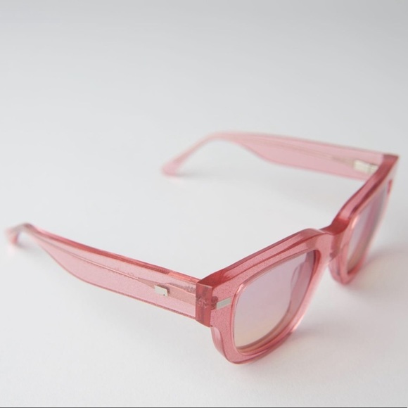 ACNE STUDIOS PINK GLITTER SUNGLASSES - Picture 2 of 3